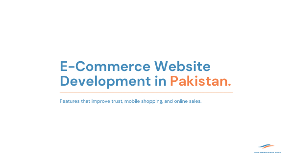 E-commerce website development in Pakistan Canva cover